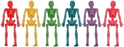 Assorted Colour Neon Stretchy Skeleton - PACK OF 12