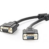Postta VGA to VGA Cable (6 Feet) HD15 Male to Male Monitor Cable with Ferrites