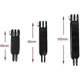 CLOVER 3 in 1 Nylon Extension Arm Set for GoPro Hero 5 / 4 / 3+ / 3 / 2 / 1 --Black