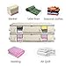 KEEGH Underbed Storage Containers Bags Clothes Organizer Breathable Oxford Zippered Storage Bags Used for Seasonal Blanket Comforter Linen Pillows (2 Pack)