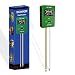 Sonkir Soil pH Meter, MS-X2 Upgraded 3-in-1 Soil Moisture/Light/pH Tester Gardening Tool Kits for Plant Care, Great for Garden, Lawn, Farm (Green)