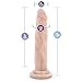 Eden Pleasure Products - Adult Sex Toys - Realistic Dildo with Small Glans - 7 Inch - Suction Cup - Flexible Slim Lifelike Penis for Vaginal G-spot & Anal Stimulaton - Women Men & Couples - Beige