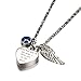 AMIST Birthstone God Has You in His Arms Urn Necklaces for Ashes Pet Cremation Jewelry for Ashes Cremation Urn Necklaces for Ashes for Women Keepsake Necklace for Ashes Sapphire