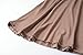LARACE Women Solid Sleeveless Tunic for Leggings Swing Flare Tank Tops (3X, Khaki)