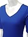 Doublju Womens Plus-size Short Sleeve V-neck Rib Cotton Knit Casual Dress