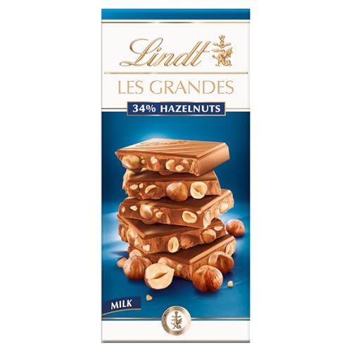 Lindt Les Grandes Milk Chocolate Hazelnut Bar 150g S&S £3.12-£2.96