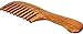 Jaciya Wide Tooth Comb Natural Green Sandal Wooden Hair Comb - No Static Sandalwood Scent Natural Hair Detangler Comb - Handmade Wavy Handle Detangling Comb