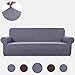 TASTELIFE Sofa Slipcovers Couch Cover 1-Piece Stretch Jacquard 3 Cushions Shield 3 Seat Slipcovers for Sofas Furniture Protector Gray Sofa Size