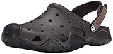 crocs Men's Swiftwater Clog M Mule, Espresso/Black, 9 M US