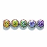 Shipwreck Beads Mirage Polymer Color Change Blossom Disc Mood Beads, 8 by 16mm, 2-pack