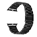 Gabone Apple Watch Band Solid Stainless Steel Metal Apple Watch Strap Unique Polishing Process Business Replacement iWatch Strap for 42mm All Models (Black)
