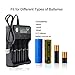 18650 Battery Charger, 4-Slots USB Battery Charge for 3.7V Li-ion TR IMR 10440 14500 16650 18650 16340(RCR123) Batteries, LED USB Intelligent Rechargeable Battery Charger (1pcs Battery Charger)