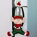 WEWILL Adorable Christmas Elves Set of 2 Boy and Girl Christmas Door Hanging Ornaments Home Decor Plush Characters 16-Inch