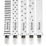 Pacifier Clip Holder – Never Lose a Pacifier Again – 5 Pack Binky Clip for Boy or Girl – Pacifier Holder – Ideal Baby Shower Gift