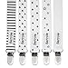 Pacifier Clip 5 Pack Set – Never Lose a Pacifier Again – Binky Clip for Boy or Girl – Black and White Pacifier Holder – Ideal Baby Shower Gift