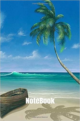 Notebook Tropical Paradise Sunset Beach Palm Trees Gift 1pages 6 X 9 Friend Gifts Amazon Com Books