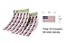 United States of America USA Country Flag Sticker Decal 1 Inch Rectangle Two Sheets 50 Total Pieces Kids Logo Scrapbook Car Vinyl Window Bumper Laptop American R