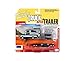 1993 Ford F-150 Metallic Green w/Silver Camper and Chrome Open Car Trailer Limited Edition to 3,964 Pieces Worldwide Truck & Trailer Series 3 1/64 Diecast Car by Johnny Lightning JLBT008/ JLSP036 B