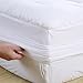 Luxury mattress Collection 100% Cotton 300 Thread Mattress Pad Cover Down Hotel Use Alternative Pillowtop Mattress Topper(Queen,Printing）