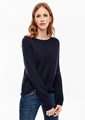sOliver-RED-Label-Damen-Flauschiger-Strukturmix-Pullover