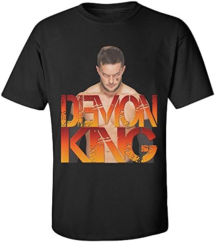 CACshop Mens SummerSlam Demon King Finn Balor Wrestling T Shirt Black