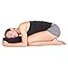 Incline Fit Buckwheat Filled Round Meditation Cushion, Black