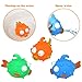 Bath Toys Bathtub Fishing Game with Floating Fish Pole Squirt Water Learning Toy with Funny Expression for Baby Toddlers Kids Girls Boys Early Education, Random Delivery