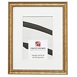 Craig Frames 314GD 20 x 24 Inch Ornate Gold Picture Frame Matted to Display a 16 x 20 Inch Photo