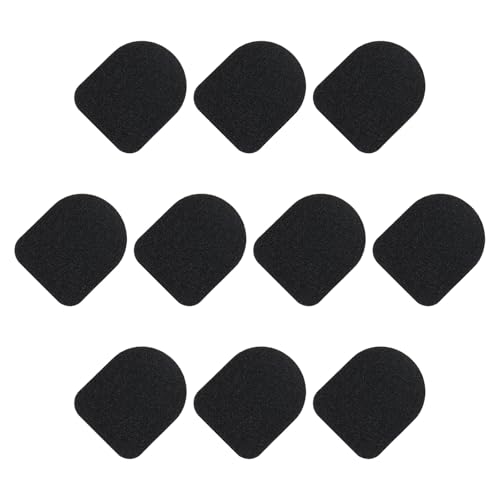 MECCANIXITY Gloves Sticker Ultra High Sensitivity Flexible Carbon Fiber Ultra Thin Stickers Black for Gloves, Pack of 20