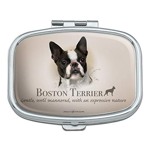 Boston Terrier Dog Breed Rectangle Pill Case Trinket Gift Box
