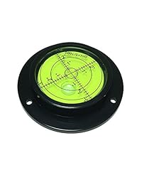 Nivel de burbuja de precisión de 3.543 in de diámetro con agujero de montaje.