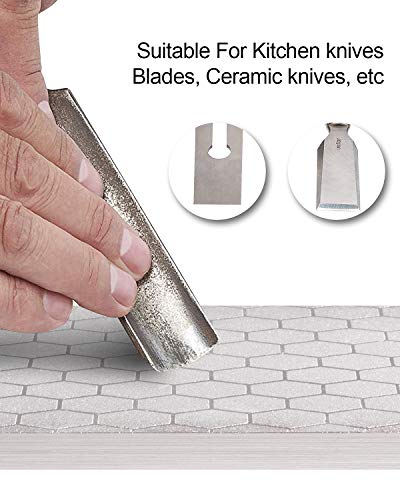 S SATC Diamond Stone 400/1000 Grit Tools Diamond Sharpening Stones 8 Inch Diamond Knife Stone Sharpener Sharpening Stone Plate - Thumbnail 3