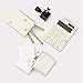 Kate Spade New York Acrylic Note Holder with 320 Loose Notes Sheets, Gold Dot