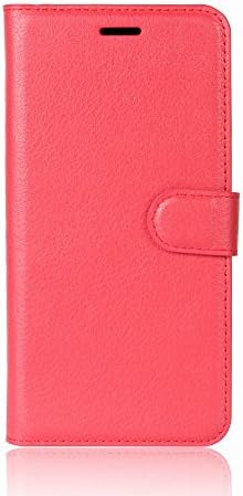 Dpowro for Huawei Honor 7C Falling Flip Cover with Falling (Red)