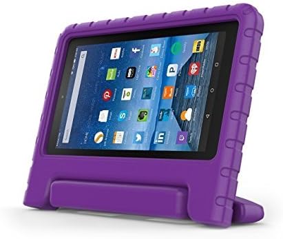 ORANEA Fire 7 2015 Case - Kids Friendly Shockproof Convertible Handle Stand Cover for Amazon Fire Tablet (7 inch Display - 5th Generation, 2015 Release Only) (Purple-5)