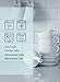 Teocera Porcelain Cappuccino Cups with Saucers - 8 Ounce for Specialty Coffee Drinks, Cappuccino and Tea - Set of 6, Matte White