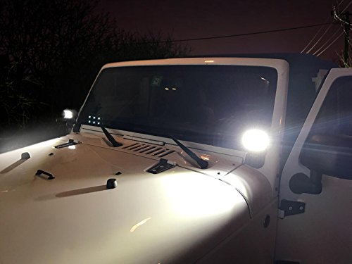 AAIWA LED Pods, 27W LED Light Bar Driving Fog Lights 4" LED Bar 2 PCS Spot LED Lights Triple Row Off Road Light LED Work Light for Truck SUV ATV Boat Jeep Light,2 Years Warranty - Thumbnail 5