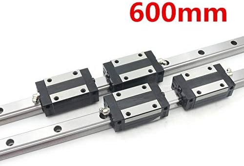 2set TRH20 Square Linear Guide Rail L600mm + 4Pcs TRH20B Carriage Slider Block CNC Kit