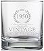 70th Birthday Gifts for Men Turning 70 Years Old - 11 oz. Vintage 1950 Whiskey Glass - Funny Seventieth Whisky, Bourbon, Scotch Gift Ideas, Party Decorations and Supplies for Him, Husband, Dad, Man
