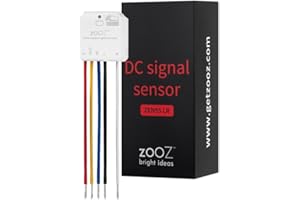 Zooz ZEN55 - 800 Series Z-Wave Series Long Range DC Signal Sensor | For Use With Analog Smoke and CO Detectors Only | Z-Wave 