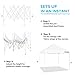 Ohuhu 10 x 10 ft Pop-Up Canopy Tent, Instant Shelter Canopy with Wheeled Carrying Bag, White