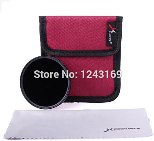 GeoBIX(TM)DSLR Camera Density Filter 62mm Ultra Silm Neutral Density ND1000 Grey Filter 62mm + Pouch LF507