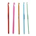 TOOGOO(R) 9pcs Multicolor Plastic Crochet Hooks Knitting Needles Set 3.0-12.0mm