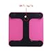 Hippih Digital Body Weight Bathroom Scale with Easy-to-Read Measures Weight 400lb/180kg AAA Glass Square 007 (Pink)