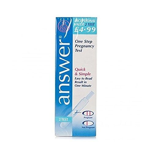 Answer One Step Pregnancy Test Kit Amazon.co.uk Health & Personal Care