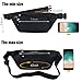 TIFRY Black Fanny Pack Men Women Waist Pack Bag Quick Release Buckle Water Resistant