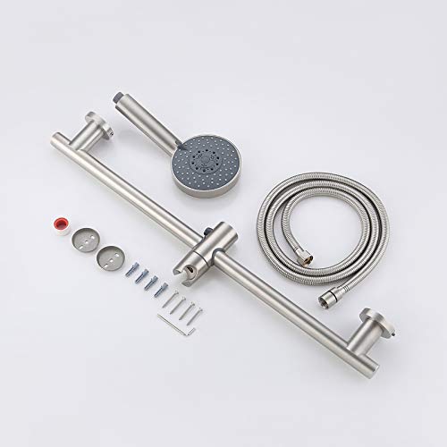 KES Slide Bar with Handheld Shower Head Hand Shower Hose Holder