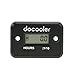 Docooler Inductive Hour Meter for Marine ATV Motorcycle Dirt Ski Waterproof - Black primary