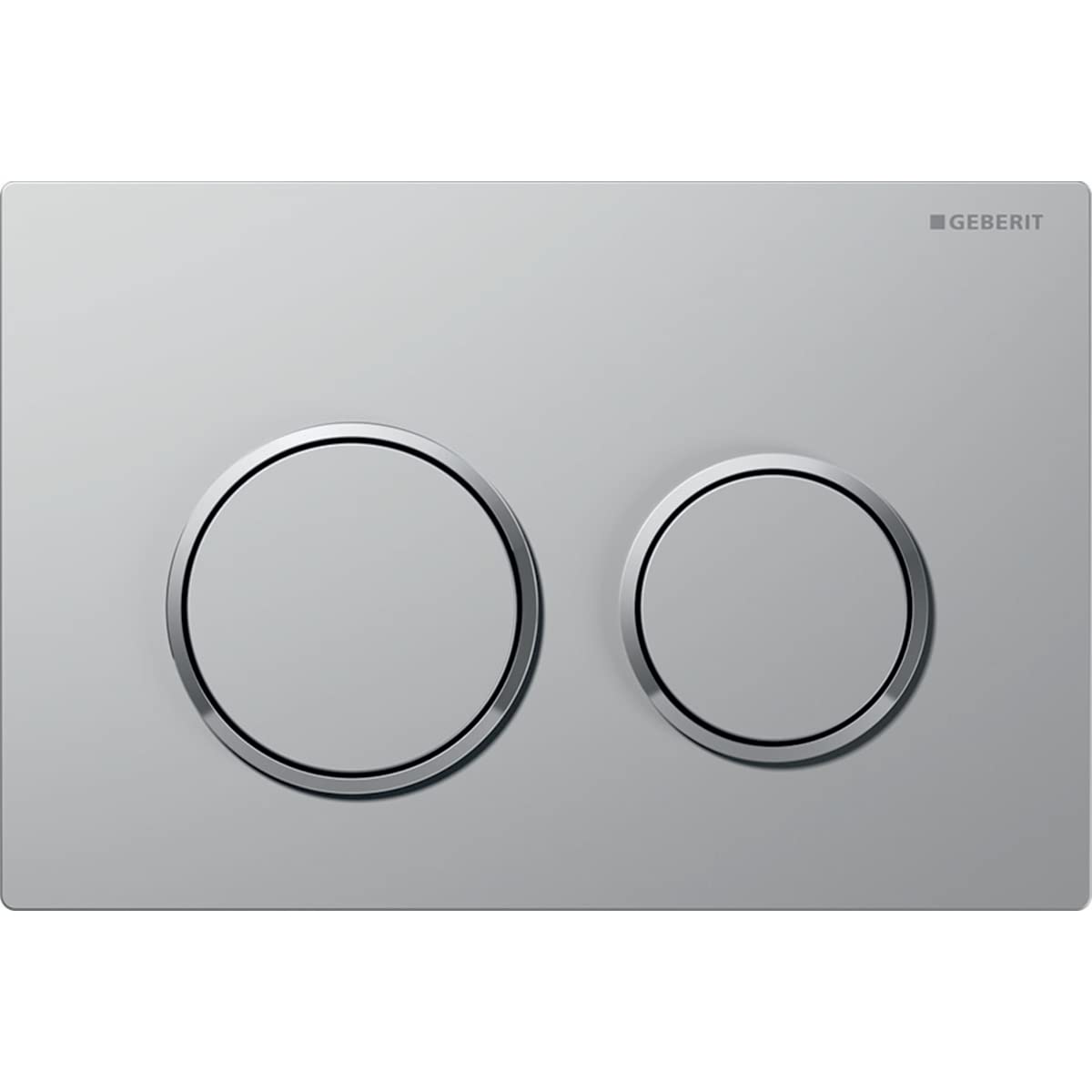 Geberit OMEGA20 2-Button Chrome OP/Glossy Plate with Anti Fingerprint System