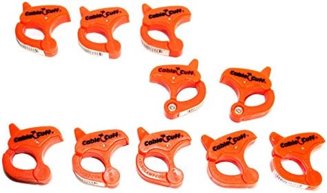Cable Cuff, Small - 1", Reusable, Adjustable, Cable Tie Replacement, 10 Pack